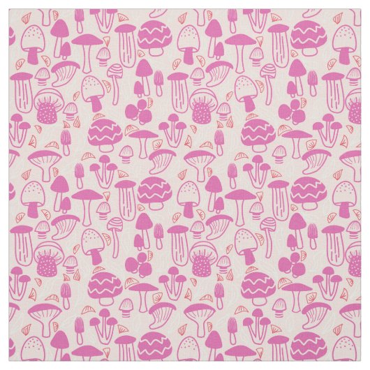 Paddestoel magenta roze stof (Swatch)