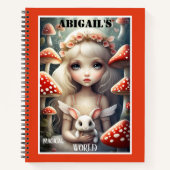 Paddestoel Magische Fantasie Fairy Notitieboek (Voorkant)