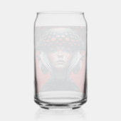 Paddestoel meisje 1 blikvorm glas (Achterkant)