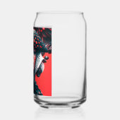 Paddestoel meisje 1 blikvorm glas (Links)