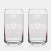 Paddestoel meisje 1 blikvorm glas (Achterkant)
