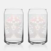 Paddestoel meisje 3 blikvorm glas (Achterkant)