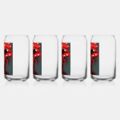 Paddestoel meisje 8 blikvorm glas (Links)