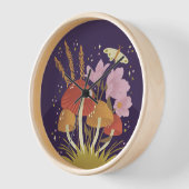 Paddestoel met Florals Paarse (Hoek)