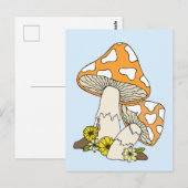 Paddestoel Mini Art of Briefkaart (Voorkant / Achterkant)