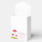Paddestoel Mushroom Waterverf Leuk Baby shower Bedankdoosjes (Geopend)