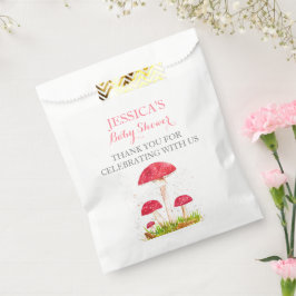 Paddestoel Mushroom Waterverf Leuk Baby shower Bedankzakje