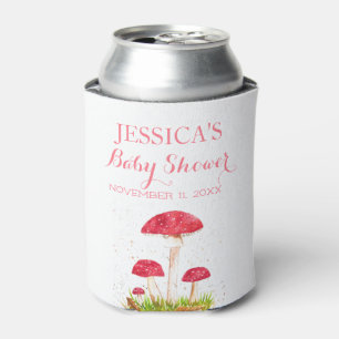 Paddestoel Mushroom Waterverf Leuk Baby shower Blikjeskoeler