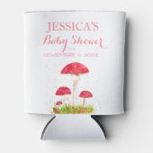 Paddestoel Mushroom Waterverf Leuk Baby shower Blikjeskoeler (Voorkant)
