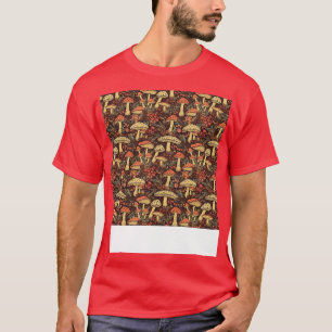 Paddestoel Naadloze Patroon Schimmel Hippie Shroom T-shirt