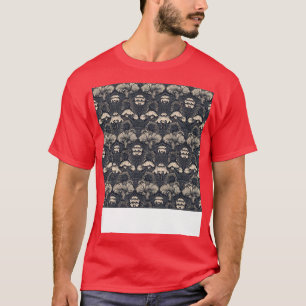 Paddestoel Naadloze Patroon Schimmel Hippie Shroom T-shirt