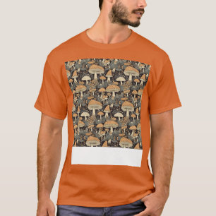 Paddestoel Naadloze Patroon Schimmel Hippie Shroom T-shirt