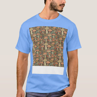 Paddestoel Naadloze Patroon Schimmel Hippie Shroom T-shirt