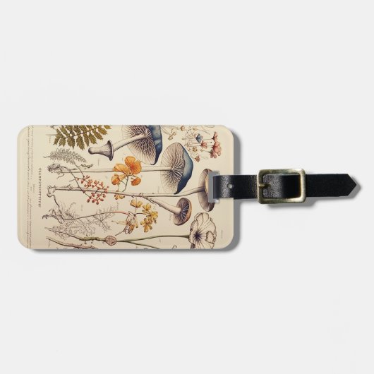  Paddestoel Naturalist Bagagelabel (Voorkant horizontaal)