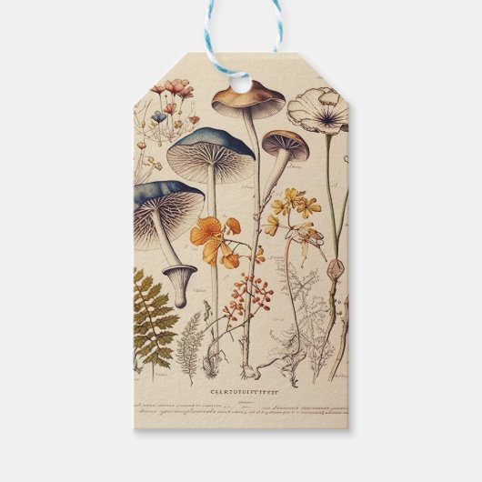  Paddestoel Naturalist Cadeaulabel (Voorkant)