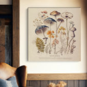  Paddestoel Naturalist Canvas Afdruk