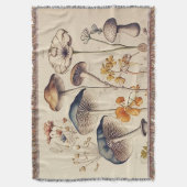 Paddestoel Naturalist Deken (Voorkant Verticaal)