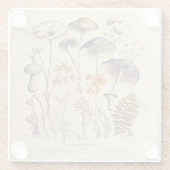  Paddestoel Naturalist Glazen Onderzetter (Achterkant)