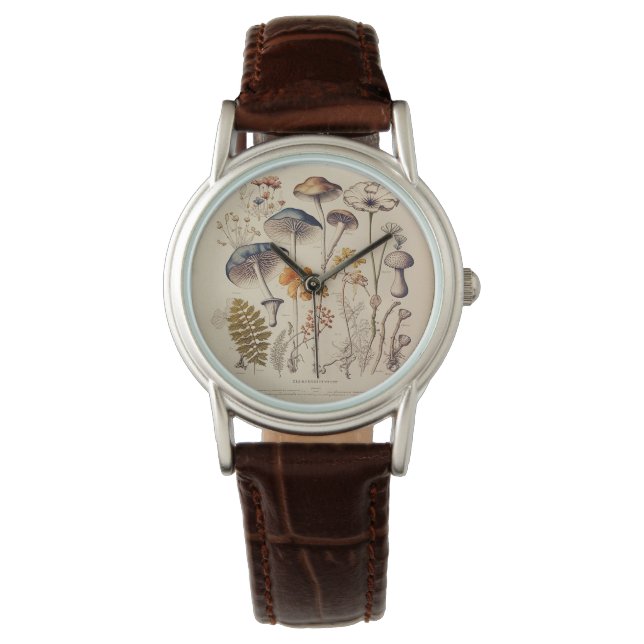  Paddestoel Naturalist Horloge (Voorkant)