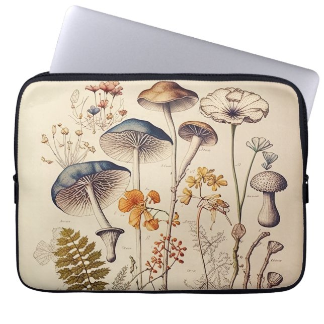  Paddestoel Naturalist Laptop Sleeve (Voorkant)