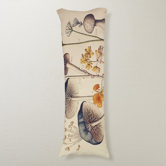 Paddestoel Naturalist Lichaamskussen (Voorkant Verticaal)