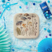  Paddestoel Naturalist Papieren Bordje (Feest)