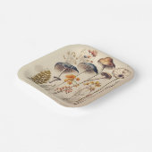  Paddestoel Naturalist Papieren Bordje (Gebogen)