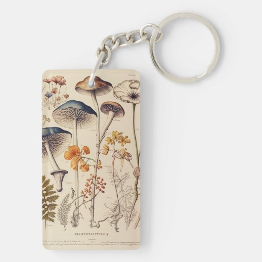  Paddestoel Naturalist Sleutelhanger (achterkant)