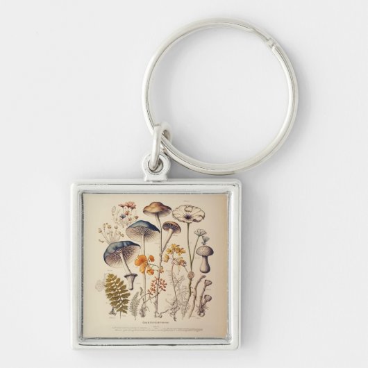 Paddestoel Naturalist Sleutelhanger (Voorkant)