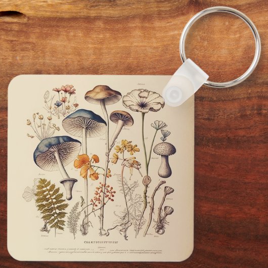  Paddestoel Naturalist Sleutelhanger (Achterkant)