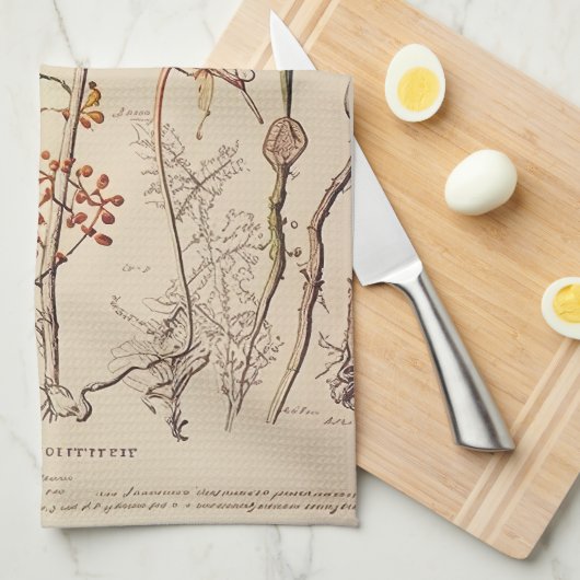 Paddestoel Naturalist Theedoek (Quarter Fold)