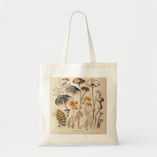 Paddestoel Naturalist Tote Bag (Voorkant)
