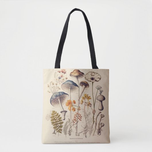 Paddestoel Naturalist Tote Bag (Voorkant)