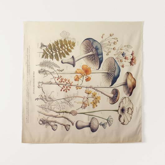  Paddestoel Naturalist Wandkleed (Voorkant (horizontaal))