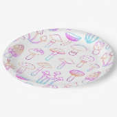 Paddestoel ontwerp papier bord (Gekanteld)