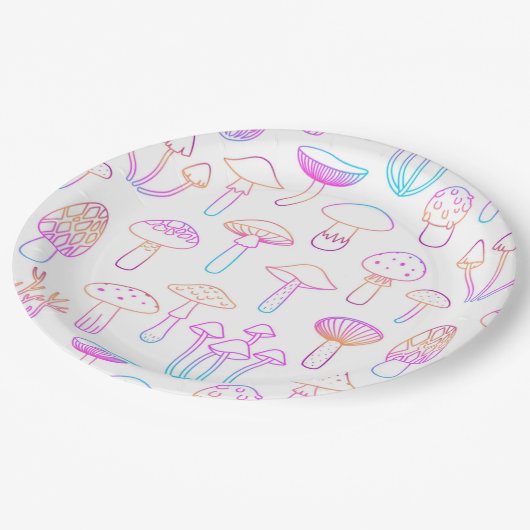 Paddestoel ontwerp papier bord (Gekanteld)