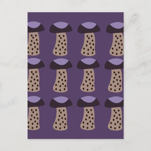 paddestoel Paarse paddestoel Briefkaart (Voorkant)
