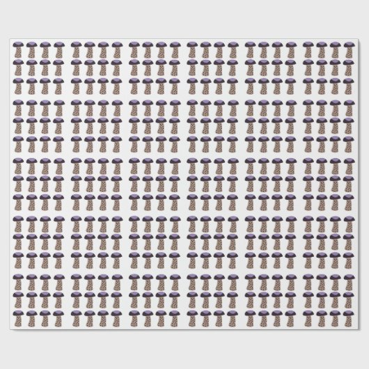 paddestoel Paarse paddestoel Cadeaupapier (Vlak)