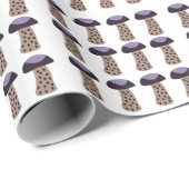 paddestoel Paarse paddestoel Cadeaupapier (Rol Hoek)