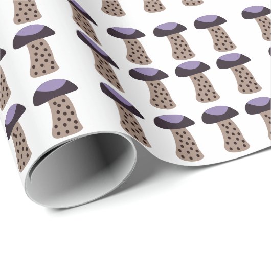 paddestoel Paarse paddestoel Cadeaupapier (Rol Hoek)