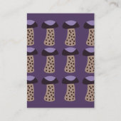 paddestoel Paarse paddestoel Visitekaartje (Voorkant)