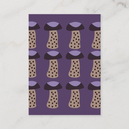 paddestoel Paarse paddestoel Visitekaartje (Voorkant)