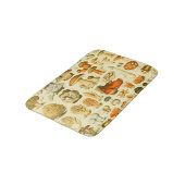 Paddestoel  paddestoel Antiek illustratie Badmat (Gekanteld)