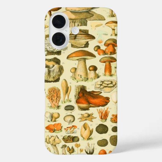 Paddestoel  paddestoel Antiek illustratie Case-Mate iPhone Case (Achterkant)