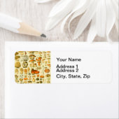 Paddestoel paddestoel Antiek illustratie Etiket (Insitu)