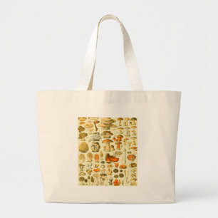 Paddestoel paddestoel Antiek illustratie Grote Tote Bag