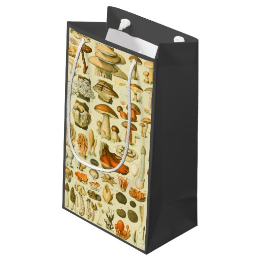 Paddestoel  paddestoel Antiek illustratie Klein Cadeauzakje (Achterkant Gekanteld)