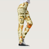Paddestoel  paddestoel Antiek illustratie Leggings (Rechts)