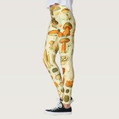 Paddestoel  paddestoel Antiek illustratie Leggings (Links)