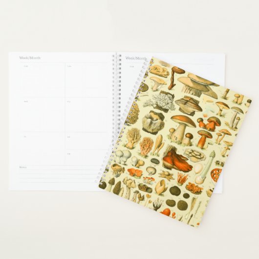 Paddestoel  paddestoel Antiek illustratie Planner (Display)